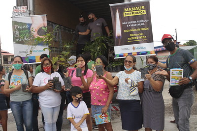 Prefeitura inicia mês de setembro com doação de mais de 800 mudas de plantas em ação do Manaus Verde