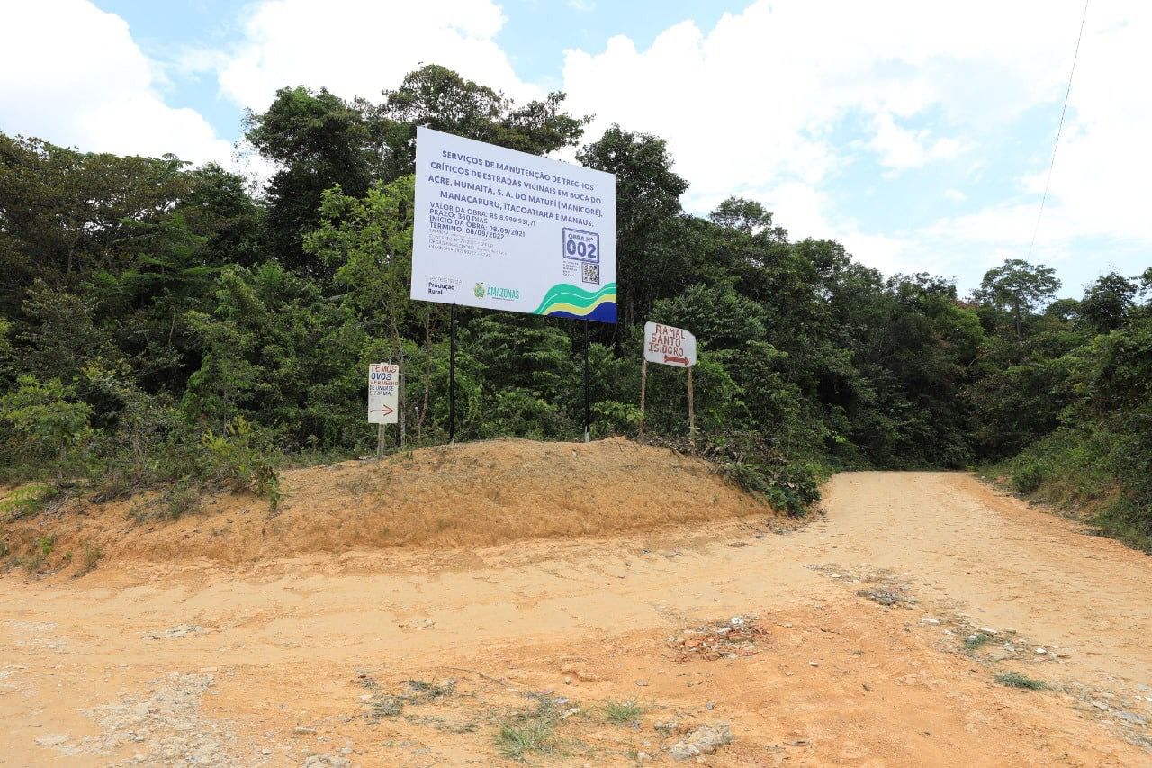 Obras do SOS Vicinais irão beneficiar escoamento da produção primária na AM-010