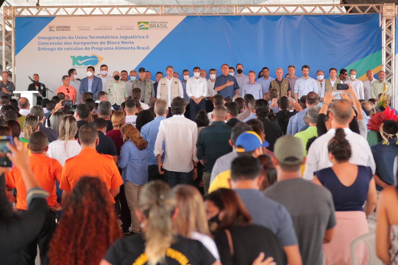Em Roraima, Wilson Lima participa da inauguração de termoelétrica que recebe gás natural produzido no Amazonas