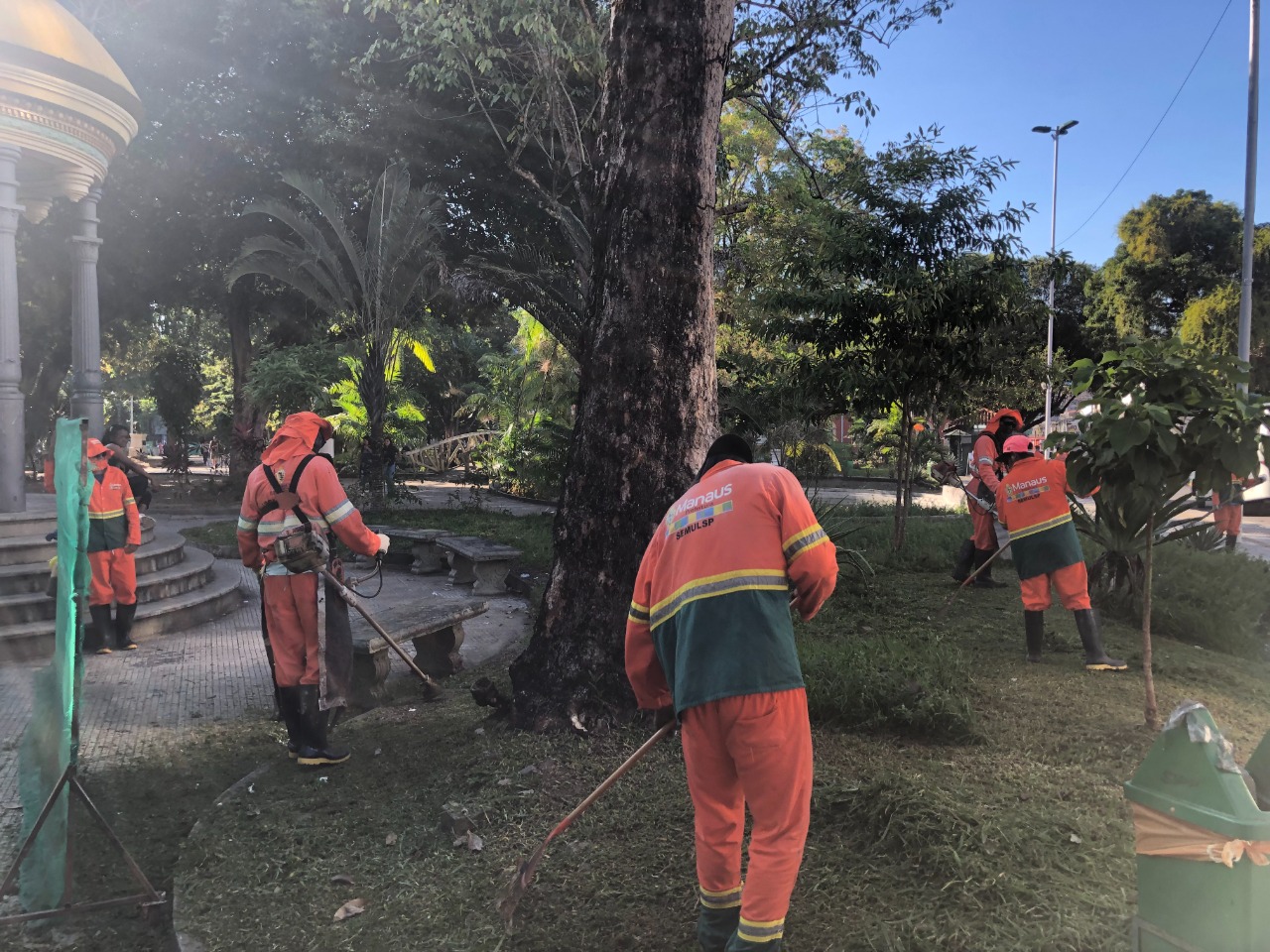 Centro de Manaus recebe grande ação de limpeza da prefeitura neste sábado, 18/6