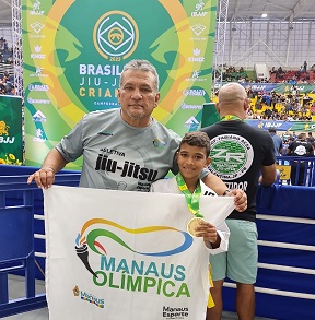 Atletas do ‘Manaus Olímpica’ conquistam 4 ouros e uma prata no primeiro dia do Brasileiro de Jiu-Jítsu