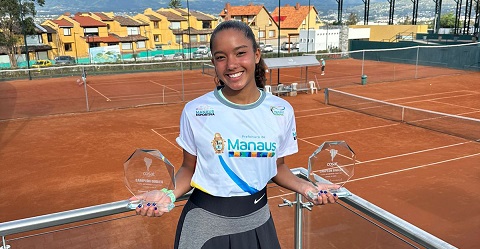 Beatriz Rodrigues, atleta do ‘Manaus Olímpica’, passará a integrar ranking internacional de tênis